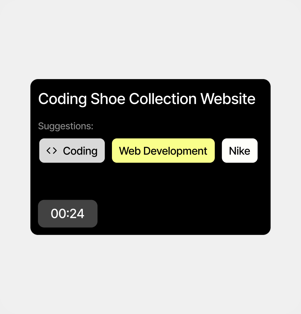 Screenshot of the automatic time tracking feature in action