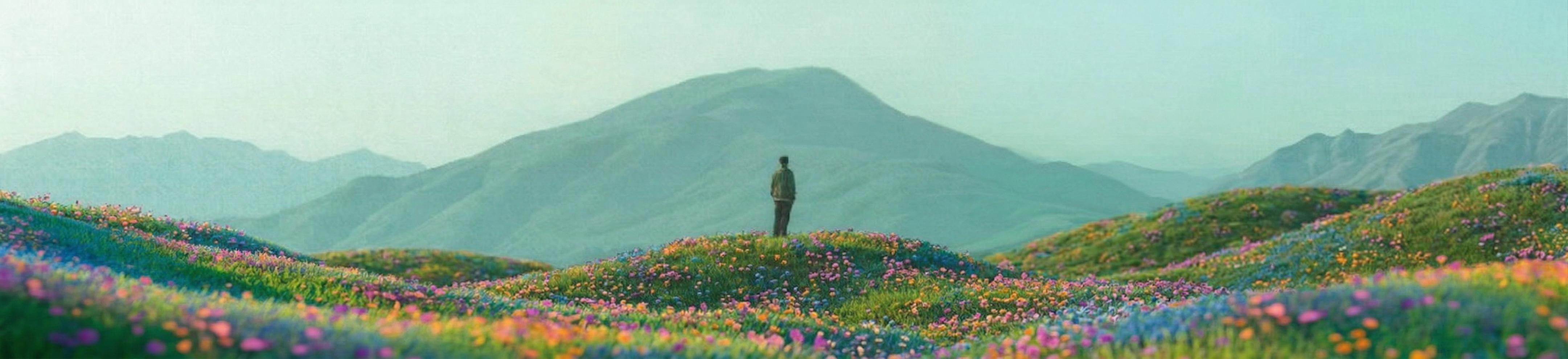 Scenic mountain landscape